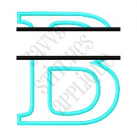 Split Alpha Applique - B