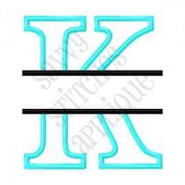 Split Alpha Applique - K