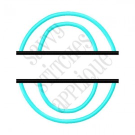 Split Alpha Applique - O