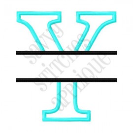 Split Alpha Applique - Y