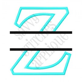 Split Alpha Applique - Z