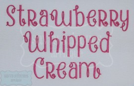 Strawberry Whipped Cream Font